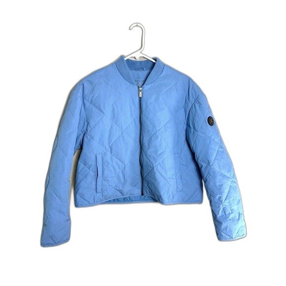 Sweaty Betty Blue Harley Quilted Zipper Front Jacket Coat XS - Picture 3 of 11